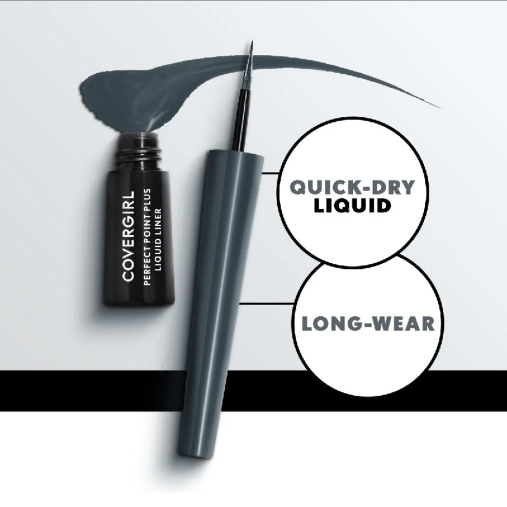 ⭐4/$15 Covergirl Perfect Point Plus Liquid Eyeliner Charcoal